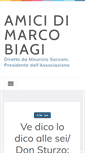 Mobile Screenshot of amicimarcobiagi.com