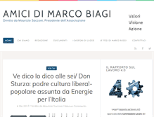 Tablet Screenshot of amicimarcobiagi.com